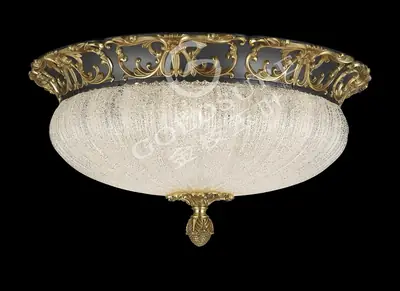 Đèn ốp trần cổ điển đồng màu đỏ California, Ø62 cm