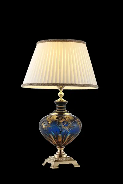 Đèn bàn cổ điển đồng màu vàng 24K, Ø41 cm