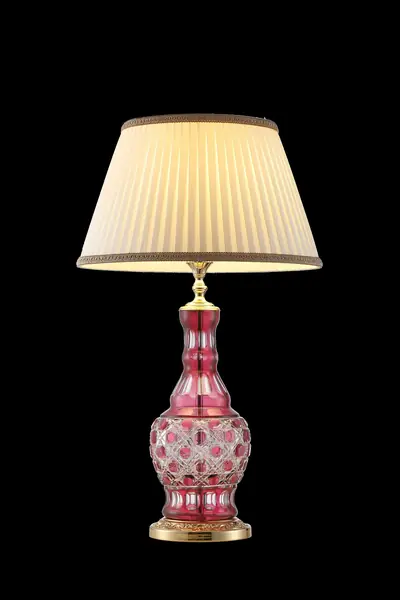 Đèn bàn cổ điển đồng màu vàng 24K, Ø41 cm