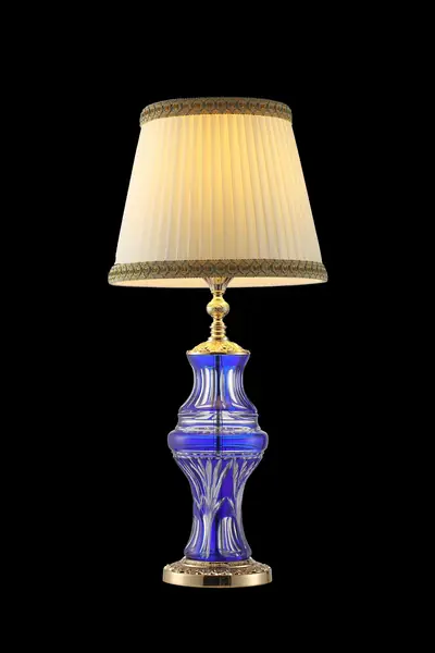 Đèn bàn cổ điển đồng màu vàng 24K, Ø30 cm