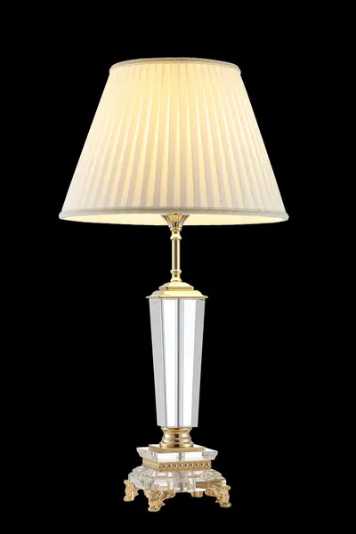 Đèn bàn cổ điển đồng màu vàng 24K, Ø36 cm