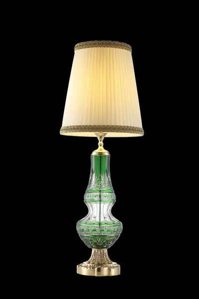 Đèn bàn cổ điển đồng màu vàng 24K, Ø30 cm