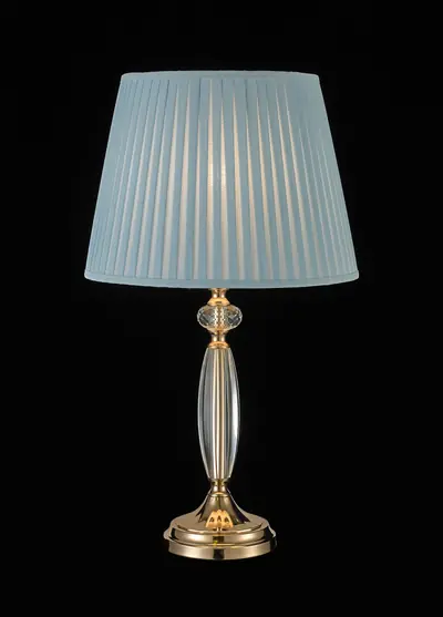 Đèn bàn cổ điển đồng màu vàng Hàn Quốc, Ø35 cm