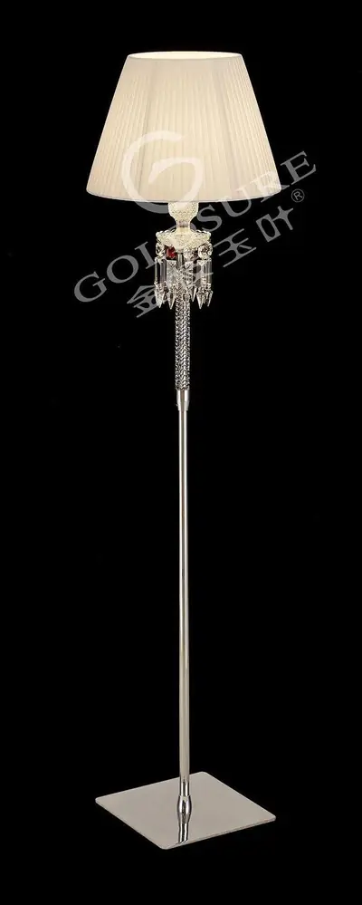 Đèn cây tân cổ điển pha lê màu crom, Ø35 cm