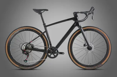 Xe đạp gravel khung carbon 12/24 tốc độ, phanh đĩa