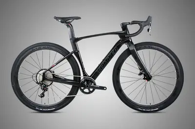 Xe đạp gravel khung carbon 11/22/24 tốc độ, phanh đĩa, ghi đông liền carbon, lốp 700×38C