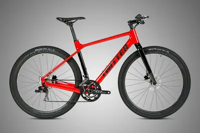 Xe đạp gravel khung carbon ghi đông thẳng 11/24 tốc độ, phanh đĩa, lốp 700×38C