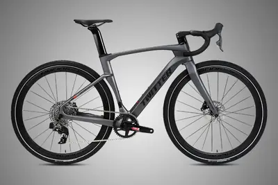 Xe đạp gravel khung carbon chuyển số điện tử 12 tốc độ, phanh đĩa