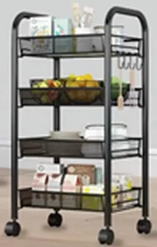 Xe đẩy đa năng nhiều tầng, 44 × 25 × 82 cm