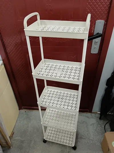 Kệ khe hẹp có bánh xe, 24 × 36 × 125 cm