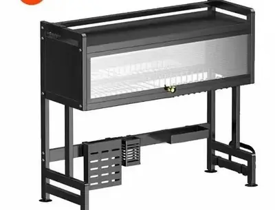 Kệ úp bát trên bồn rửa có cửa tủ, 75 × 28 × 76 cm