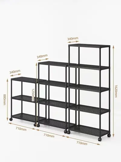 Kệ để đồ lắp ghép mặt nhựa 5 tầng, 70 × 30 × 150 cm