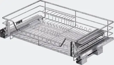 Rổ kéo bốn cạnh dây tròn – rổ bát đĩa