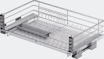Rổ kéo ba cạnh dây tròn – rổ bát đĩa