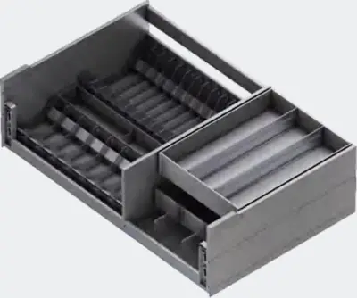 Ngăn kéo trong bằng nhôm – rổ bát