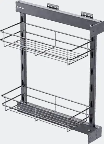 Rổ kéo cạnh tủ dây tròn 2–3 tầng