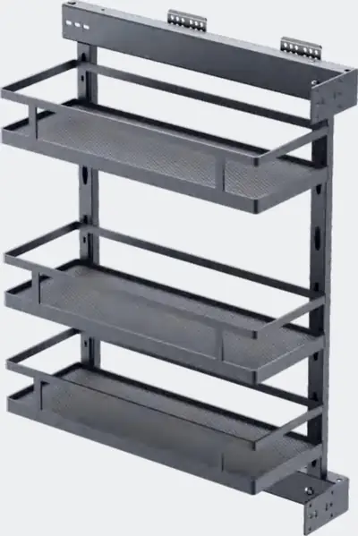 Rổ kéo cạnh tủ khay gỗ 2–3 tầng – ảnh 2