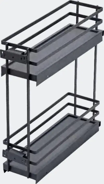Rổ kéo hẹp dạng tấm (thép + gỗ) kiểu C