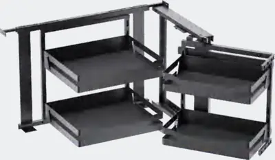 Giá góc liên hoàn (magic corner) thép tấm + gỗ