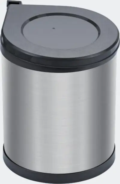 Thùng rác inox gắn cánh tủ