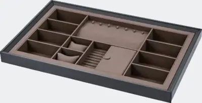 Hộp phụ kiện bọc da ray đồng bộ