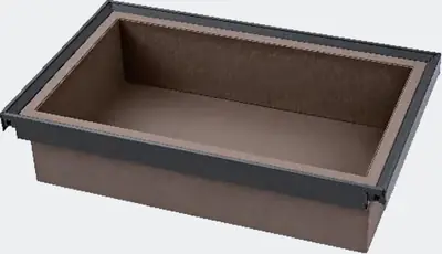 Rổ đựng đồ bọc da ray đồng bộ