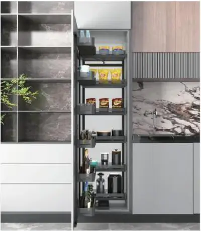 Giá kéo tủ cao liên động 4–6 tầng