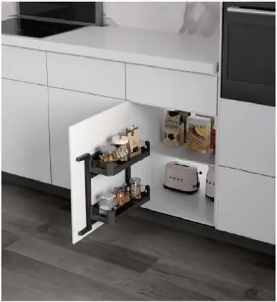 Giá treo cánh tủ chậu rửa 2 tầng