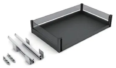 Rổ kéo phẳng toàn nhôm ba cạnh