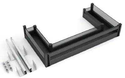 Rổ kéo gầm chậu rửa chữ U lớn (2 trong 1)