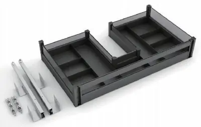 Rổ kéo gầm chậu rửa chữ U nhỏ (2 trong 1)