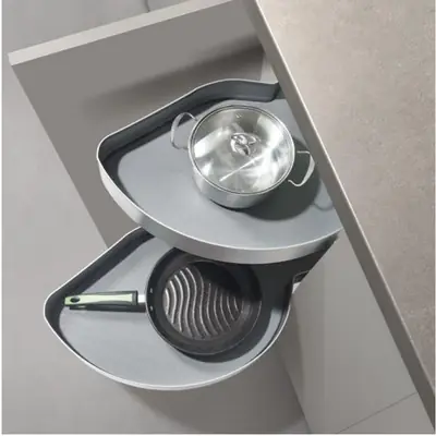 Mâm xoay góc hình hạt đậu toàn nhôm – ảnh 2
