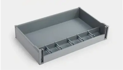 Bộ rổ kéo bát đĩa + rổ phẳng ba cạnh
