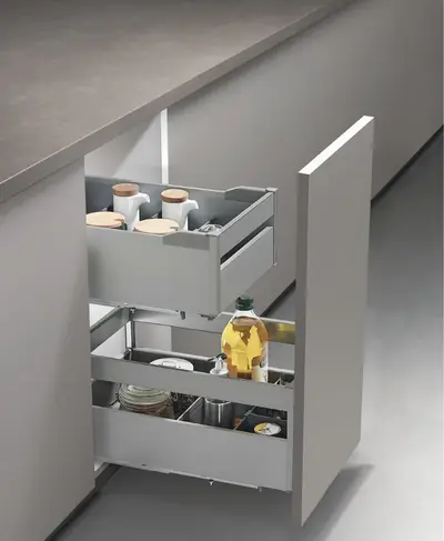 Rổ kéo gia vị tách tầng