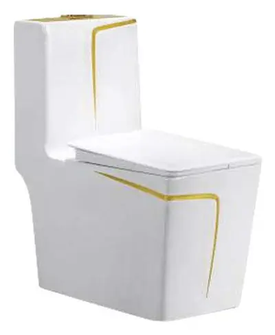 Bồn cầu một khối xả xoáy siphon, 68 × 36 × 78 cm
