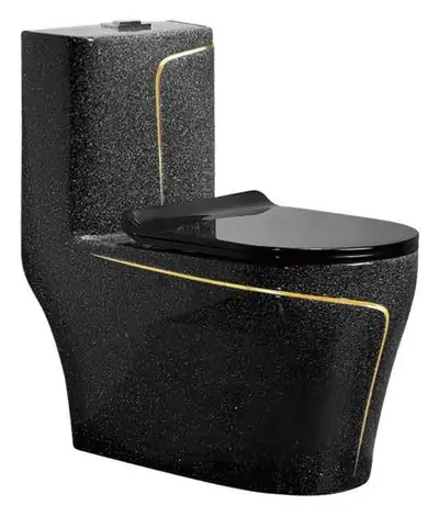 Bồn cầu một khối xả xoáy siphon, 69 × 39 × 74 cm