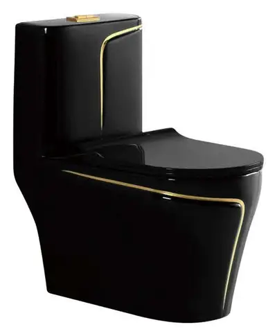 Bồn cầu một khối xả xoáy siphon, 69 × 39 × 74 cm