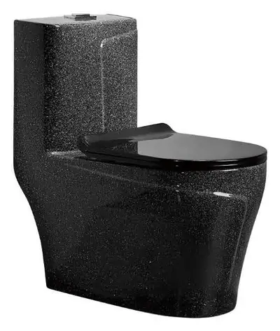 Bồn cầu một khối xả xoáy siphon, 69 × 39 × 74 cm