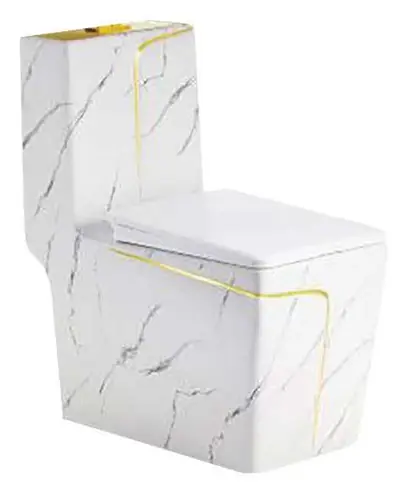 Bồn cầu một khối xả xoáy siphon, 68 × 36 × 78 cm
