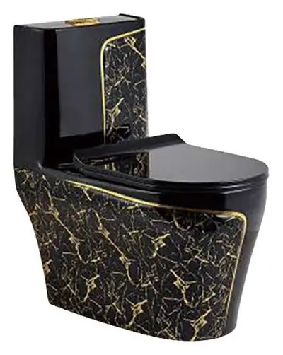 Bồn cầu một khối xả xoáy siphon, 69 × 39 × 74 cm