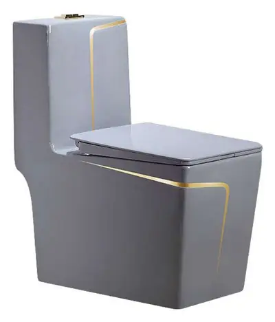 Bồn cầu một khối xả xoáy siphon, 68 × 36 × 78 cm