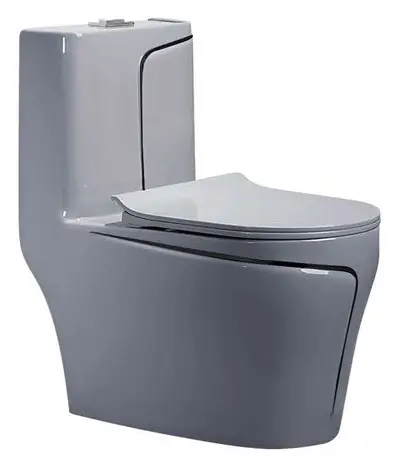 Bồn cầu một khối xả xoáy siphon, 69 × 39 × 74 cm