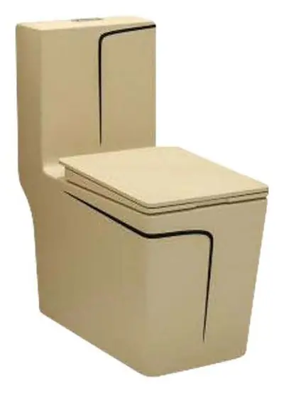 Bồn cầu một khối xả xoáy siphon, 68 × 36 × 78 cm