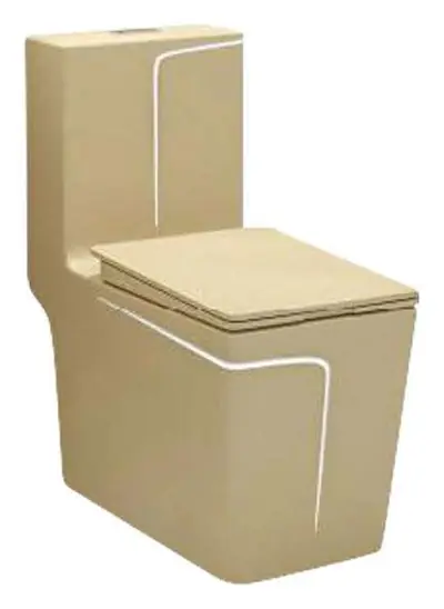 Bồn cầu một khối xả xoáy siphon, 68 × 36 × 78 cm