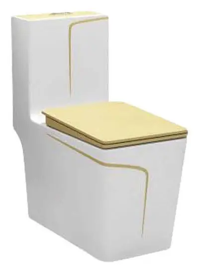 Bồn cầu một khối xả xoáy siphon, 68 × 36 × 78 cm