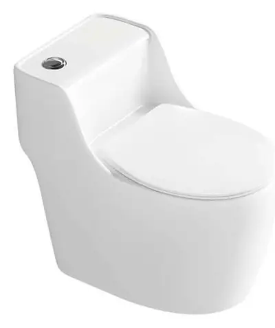 Bồn cầu một khối xả xoáy siphon, 68 × 38 × 62 cm