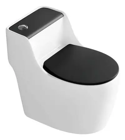 Bồn cầu một khối xả xoáy siphon, 68 × 38 × 62 cm