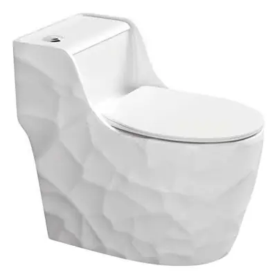 Bồn cầu một khối xả xoáy siphon, 68 × 38 × 62 cm
