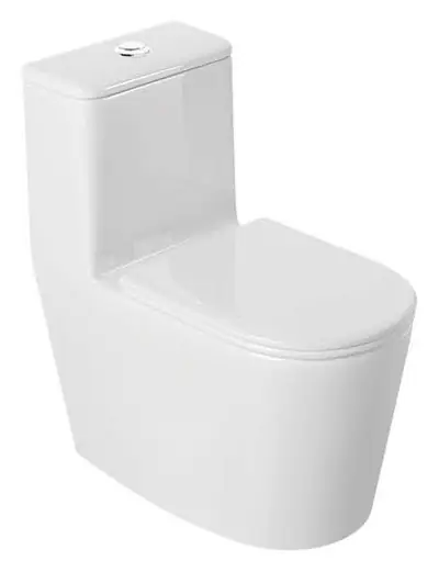 Bồn cầu một khối xả xoáy siphon, 69 × 37.5 × 73.5 cm
