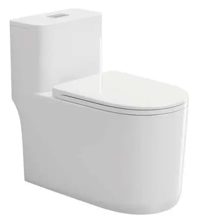 Bồn cầu một khối xả xoáy siphon, 70 × 36.5 × 65 cm